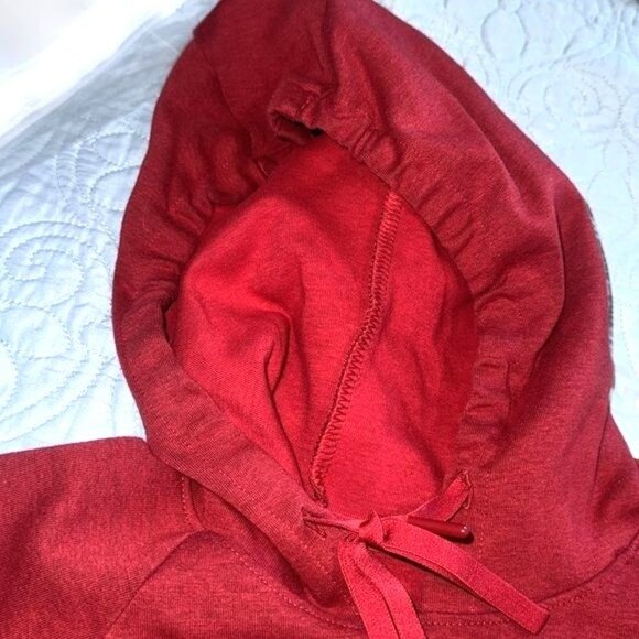 Under Armour Red Hooded Sweatshirt S Loose Fit - Picture 2 of 12